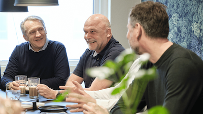 Tre wingmen hygger ved Cisco Live Update 2025